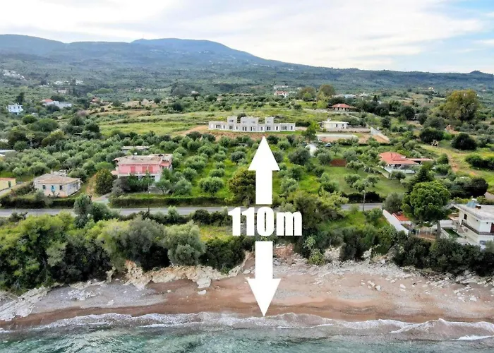 Stone Bay Houses In Messinia Kalamaki Beach Area