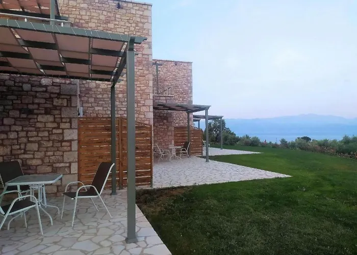 Stone Bay Houses In Messinia Kalamaki Beach Area